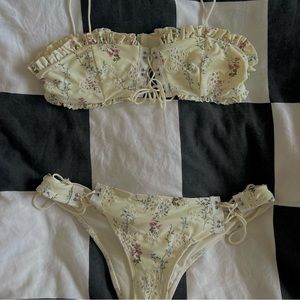 For Love & Lemons | Floral Two Piece Bikini